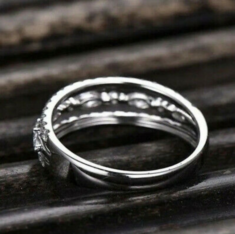 Delicate Multi Layered Diamond Ring - Picture 3 of 5